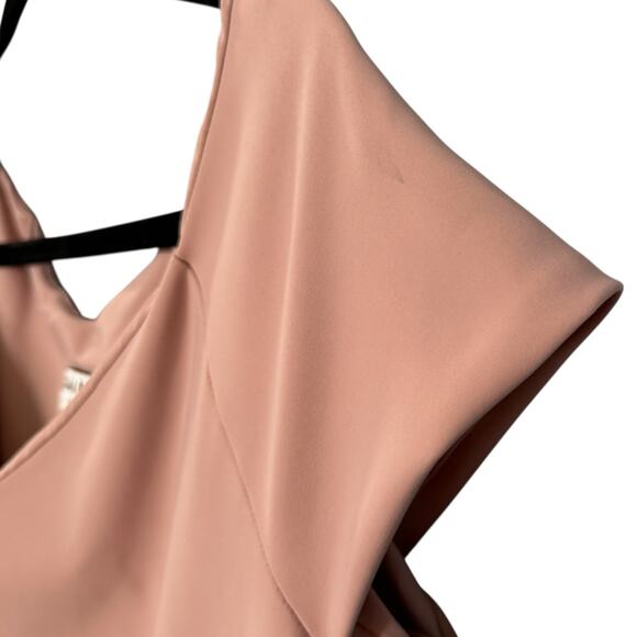 Chiara Boni Size Italian 52 Lady Illusion Maxi Dress Blush Pink Formal‎ Gown - Picture 12 of 13